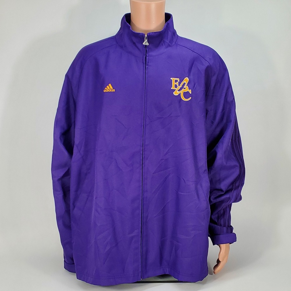 Adidas‎ Mens Elmira Soaring Eagles Purple Full Zip Fleece Lined Jacket 2XL
